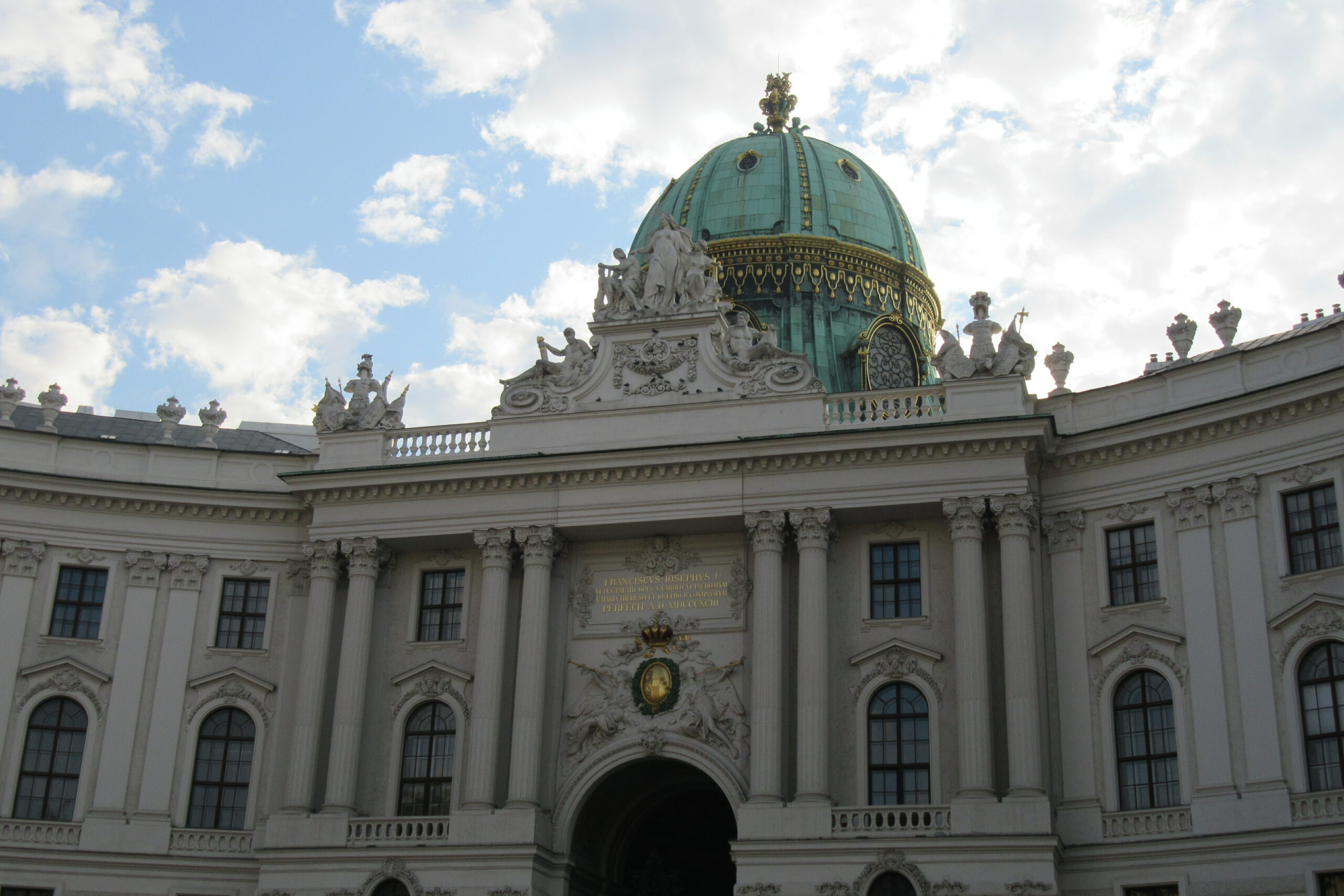 Hofburg à Vienne, vue de l'extérieur