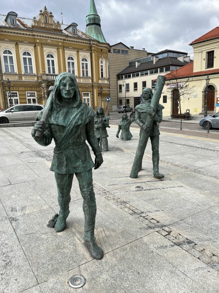 Statues dans la ville de Wieliczka