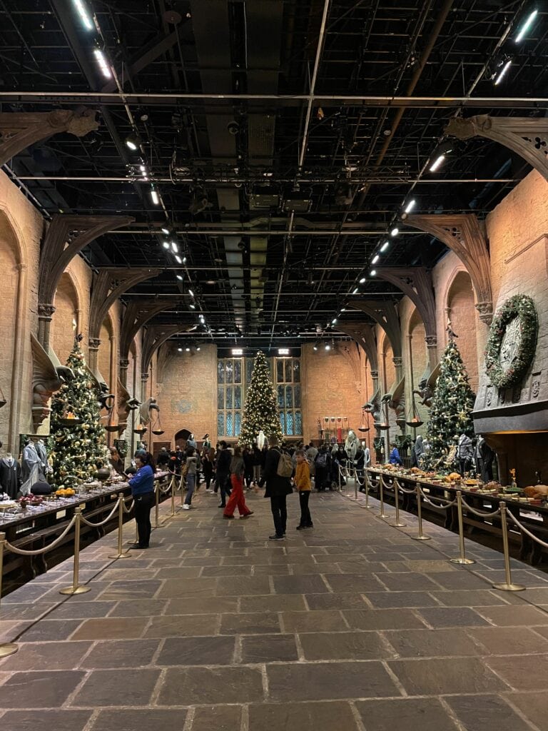 La Grande Salle du studio Harry Potter