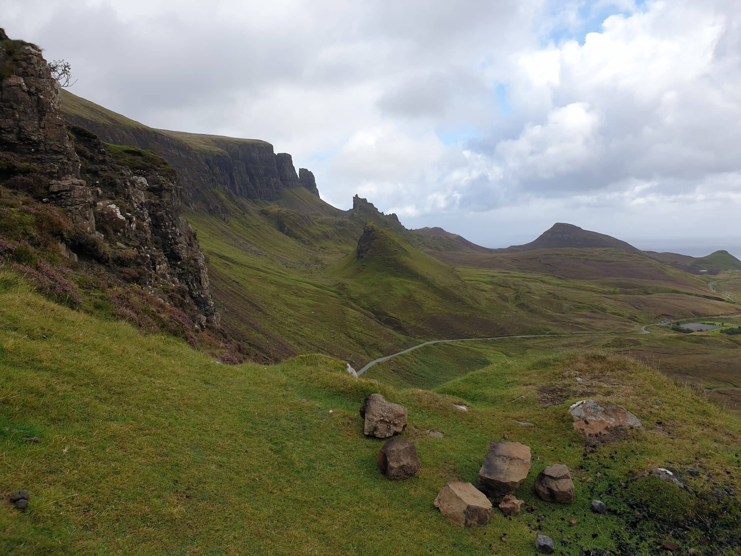Vue de Quiraing sur l'ile de Skye